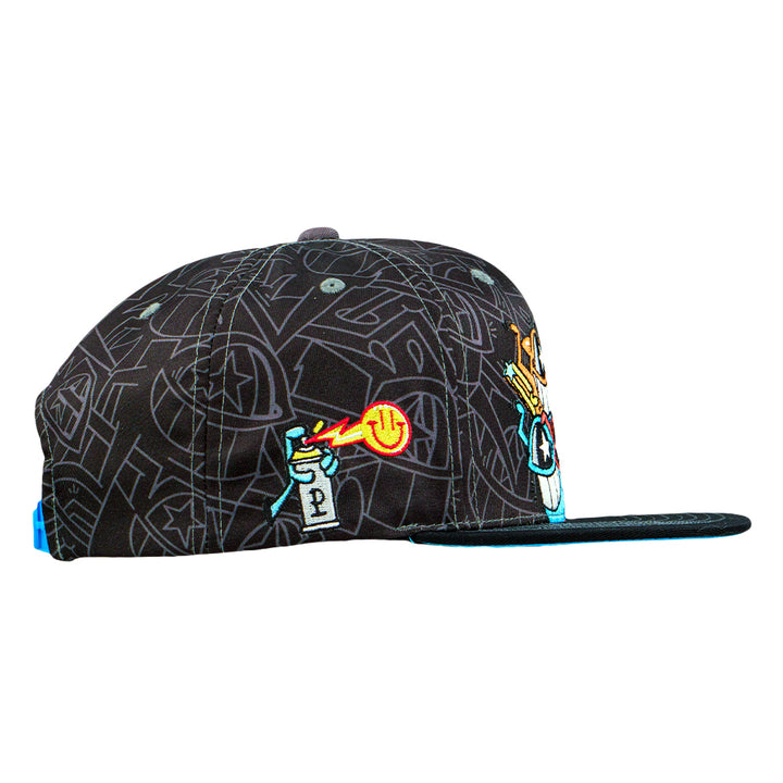 El Pez Smile Black Snapback Hat