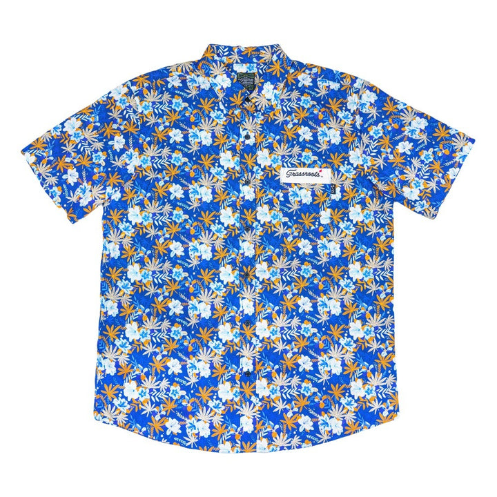 PRESALE Golfroots Azalea Blue Button Up Shirt