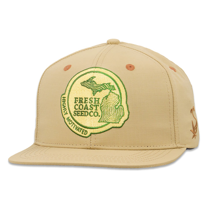 Fresh Coast Tan Ripstop Snapback Hat