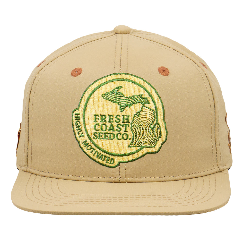 Fresh Coast Tan Ripstop Snapback Hat