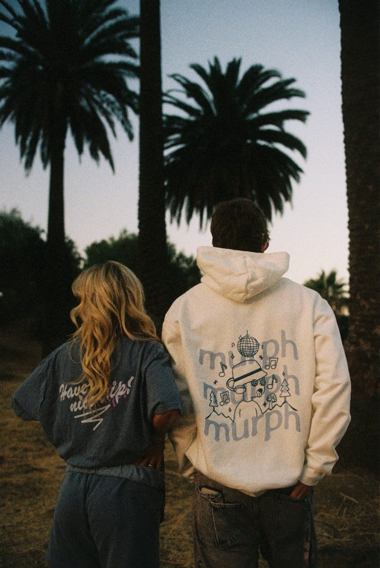 It's Murph Disco Sl*t White Pullover Hoodie