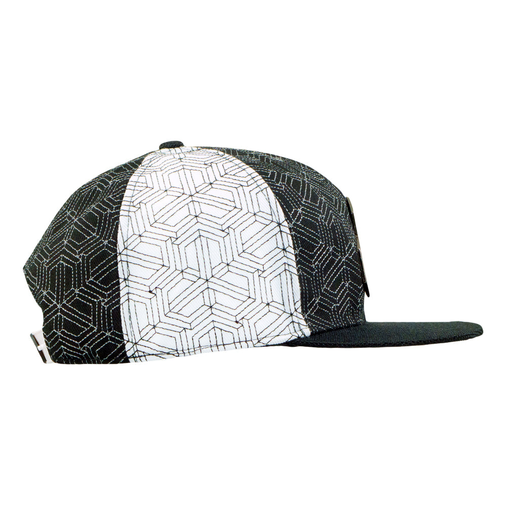 Isomatrix Black White Snapback Hat