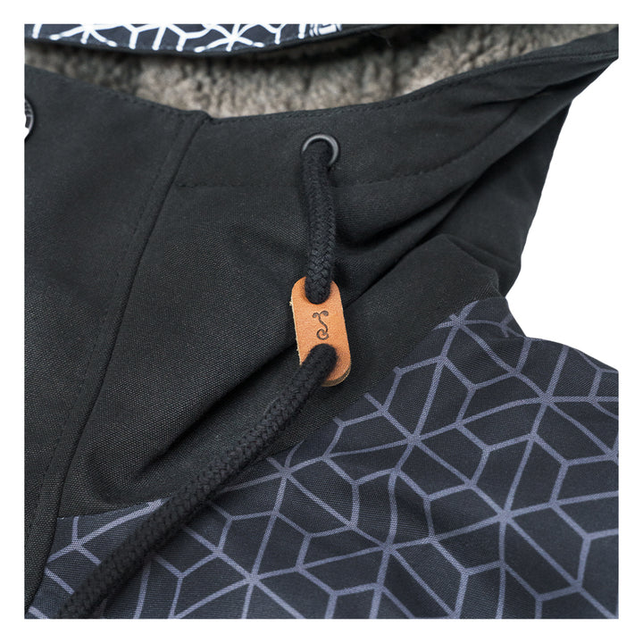 Isomatrix Black Sherpa Parka Jacket