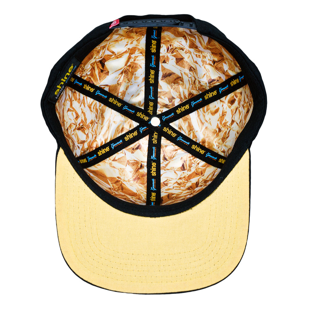 Shine Black Gold Snapback Hat