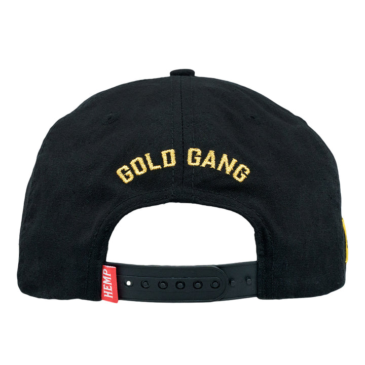 Shine Black Gold Snapback Hat