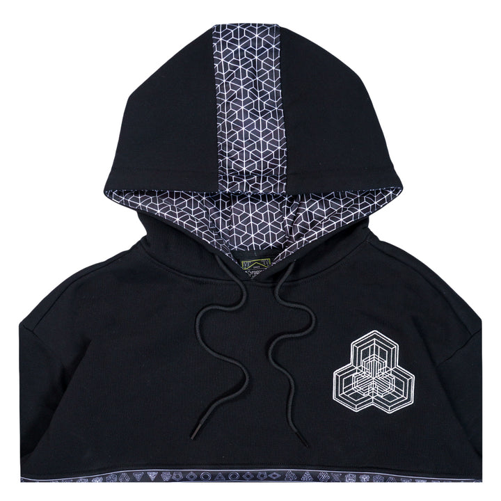 Isomatrix Black Gray Tall Pullover Hoodie