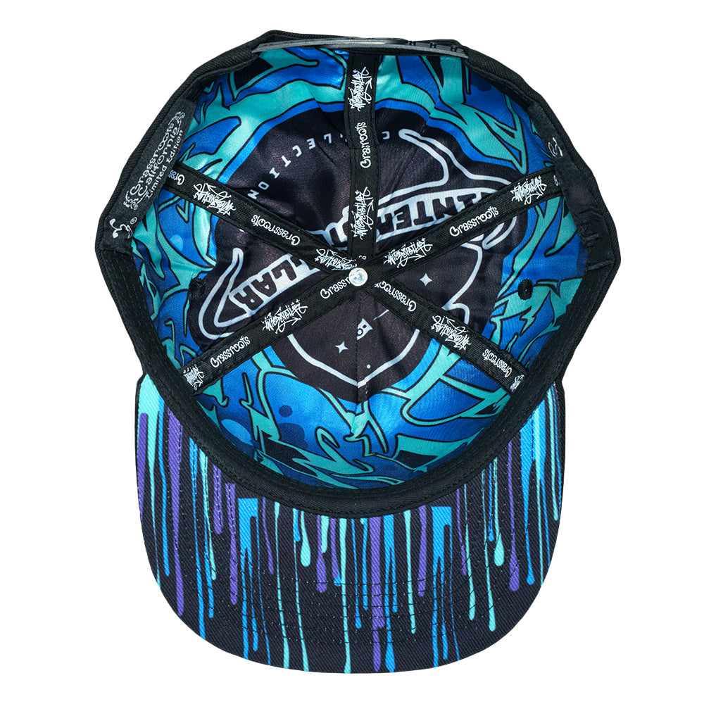Interstellar Graffiti Black Snapback Hat