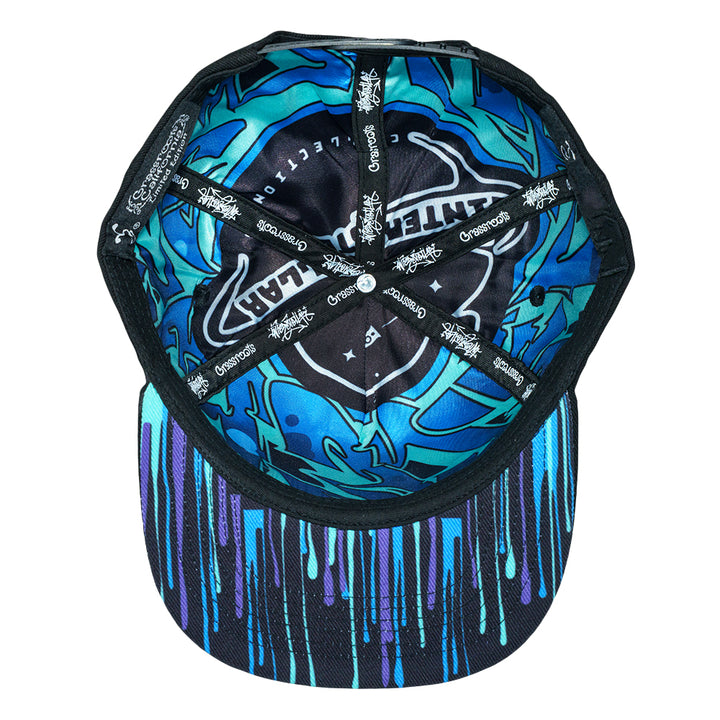 Interstellar Graffiti Black Snapback Hat