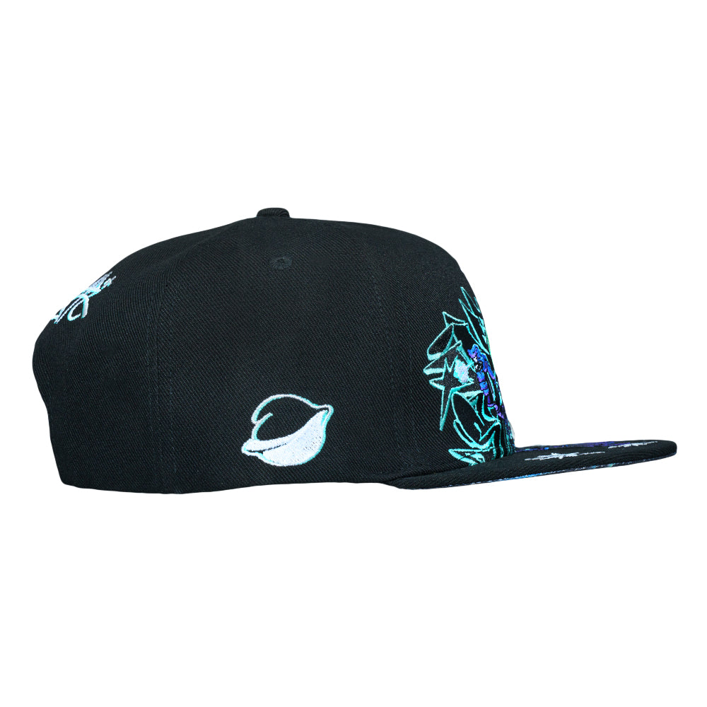Interstellar Graffiti Black Snapback Hat