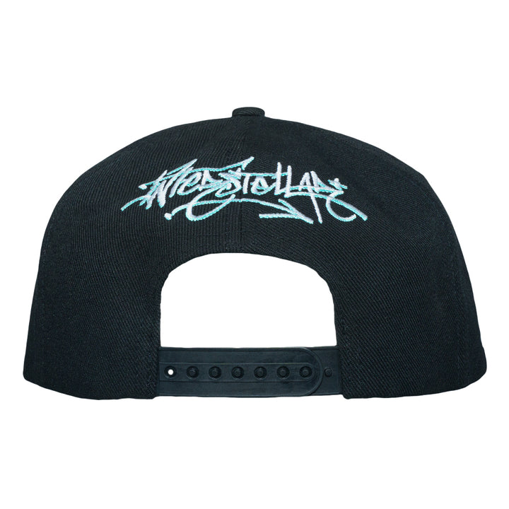 Interstellar Graffiti Black Snapback Hat