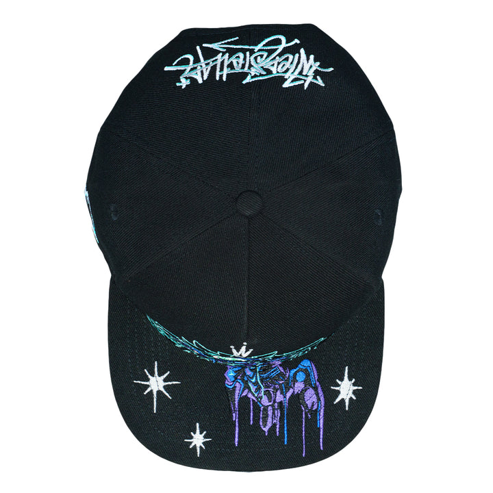 Interstellar Graffiti Black Snapback Hat