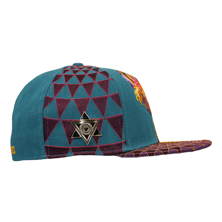 Android Jones Humming Dragon Green Fitted Hat