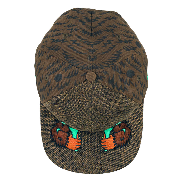 Bigfoot Bud Guardian Brown Snapback Hat