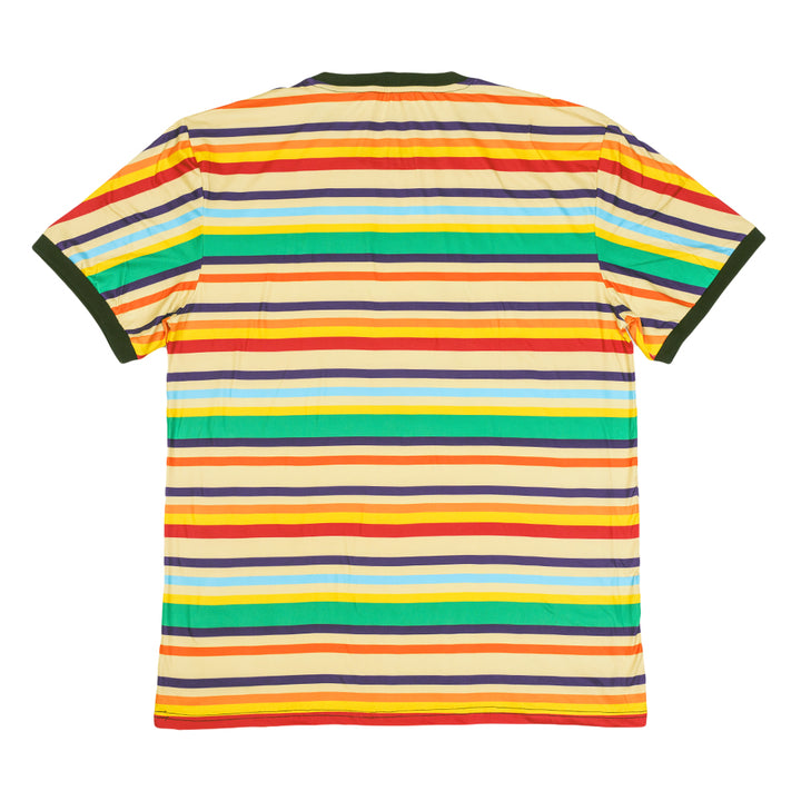 Dia De Los Muertos Sugar Skull Striped T Shirt