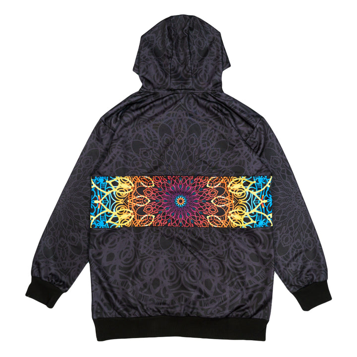 G Sprout Mandala Black Tall Pullover Hoodie