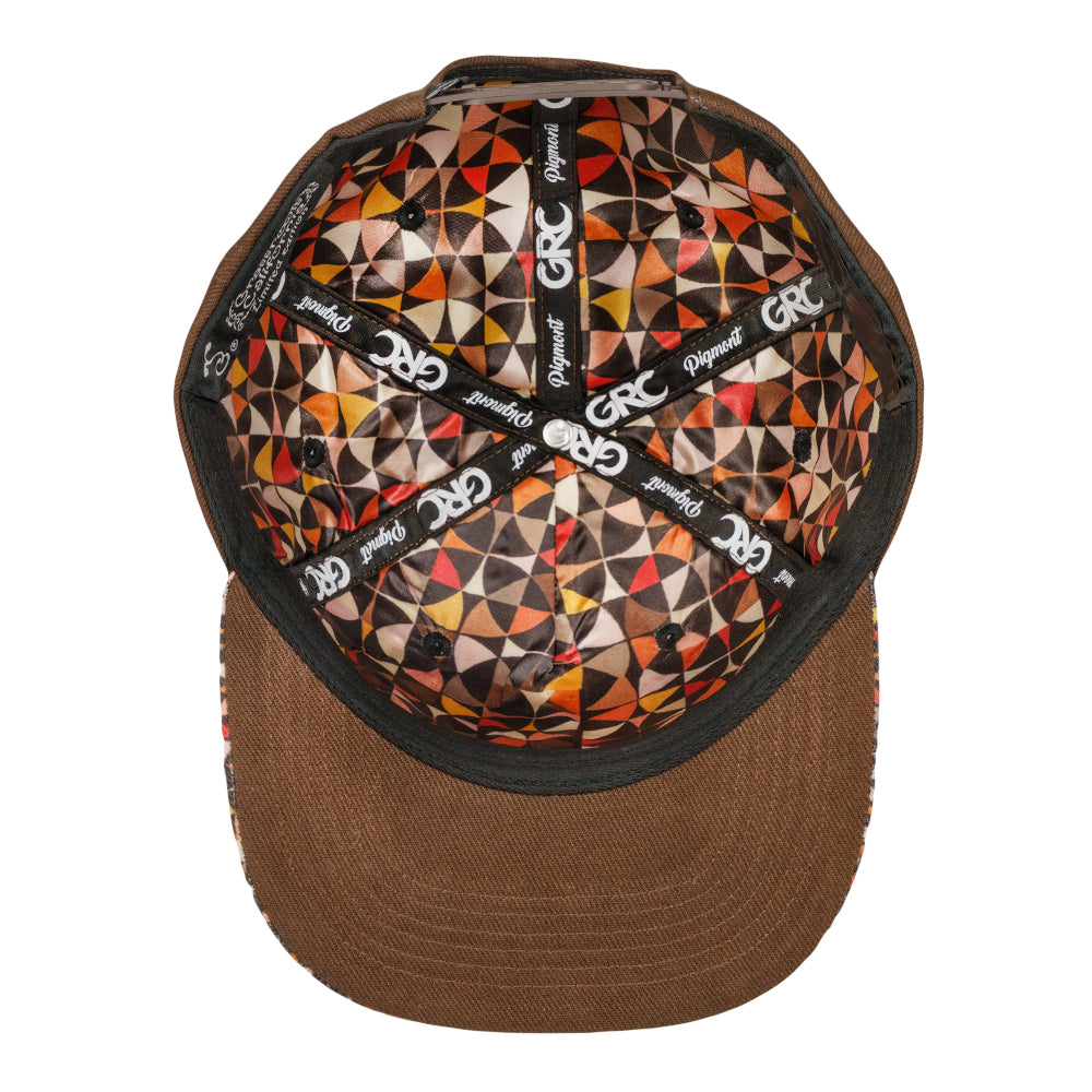 Foraged Pigment Raccoon Band Brown Snapback Hat
