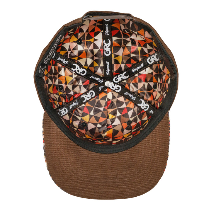 Foraged Pigment Raccoon Band Brown Snapback Hat
