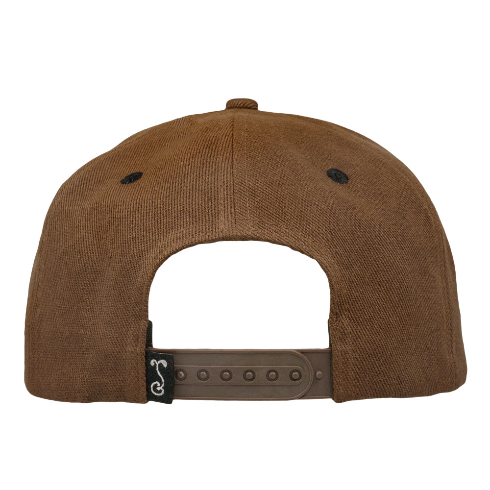 Foraged Pigment Raccoon Band Brown Snapback Hat
