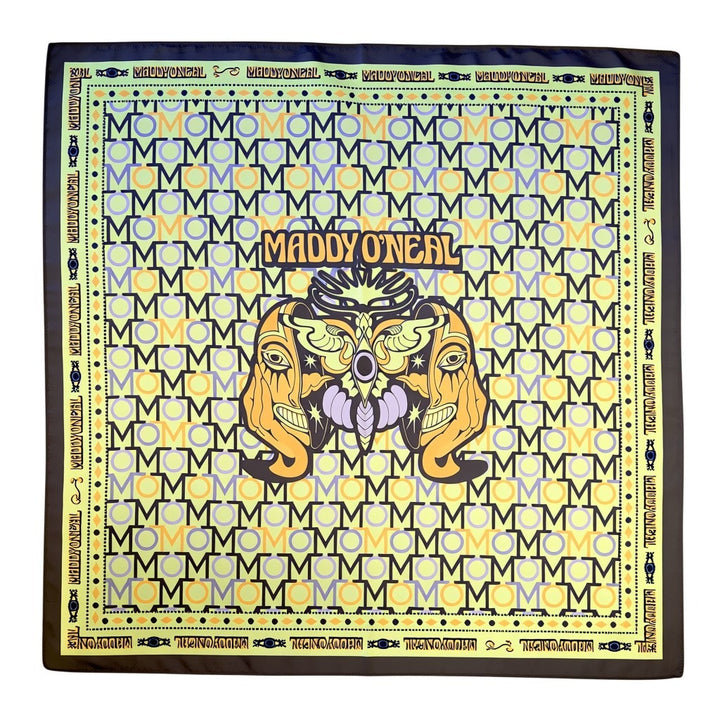 Maddy O'Neal Creatures Of My Mind Green Head Scarf