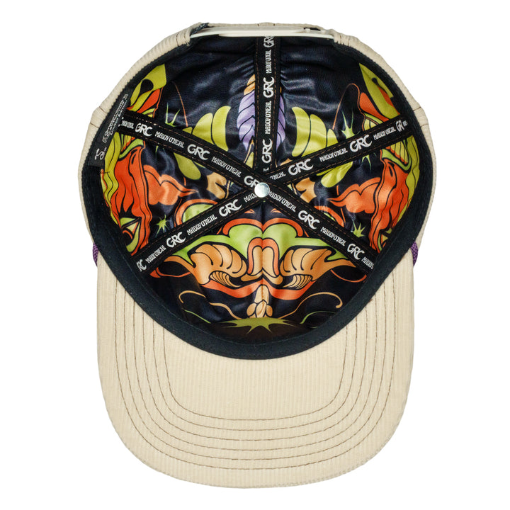 Maddy O'Neal Creatures Of My Mind Cream Corduroy Unstructured Snapback Hat