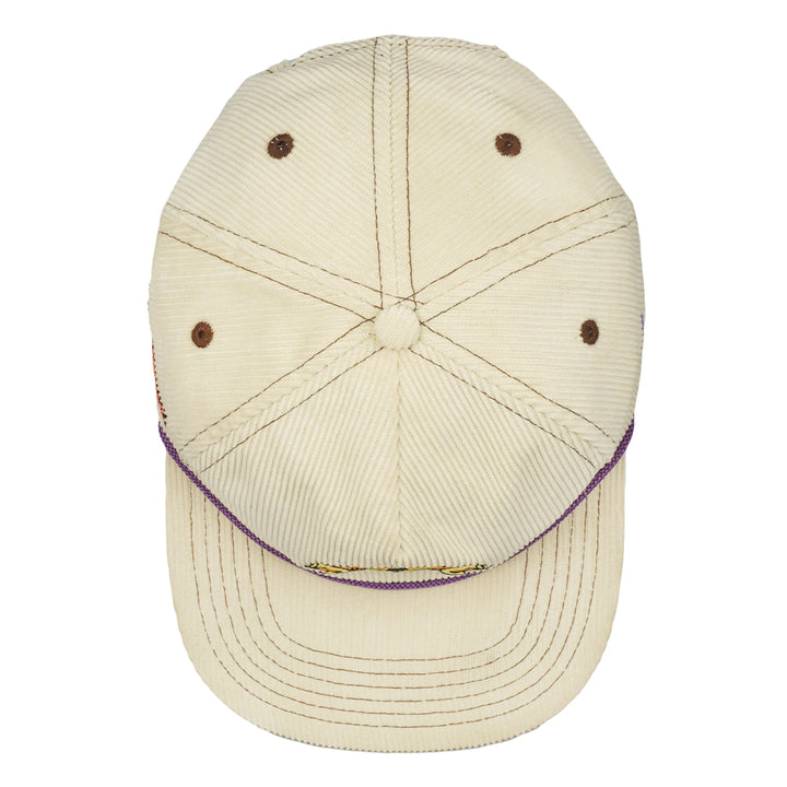 Maddy O'Neal Creatures Of My Mind Cream Corduroy Unstructured Snapback Hat