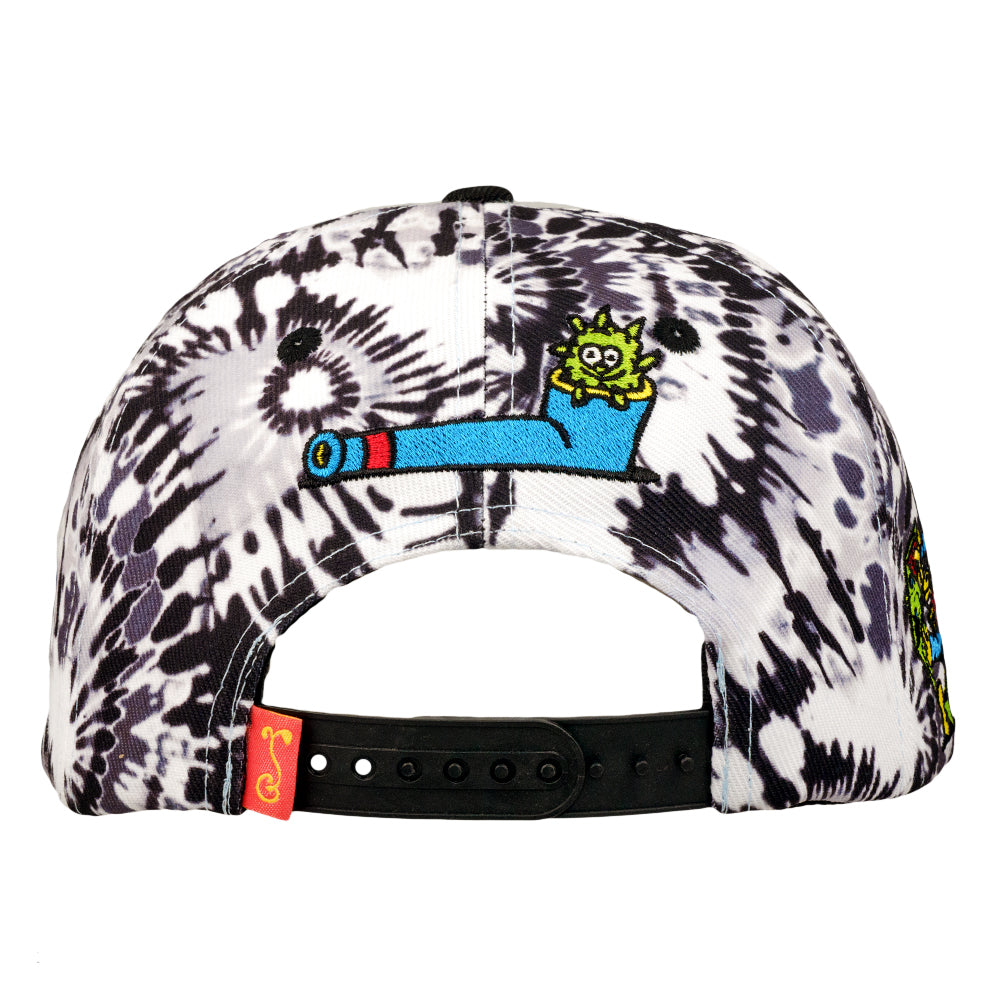 Killer Acid Get Lost Blue Tie-Dye Snapback Hat