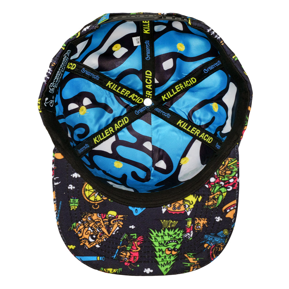 Killer Acid Get Lost Black Snapback Hat