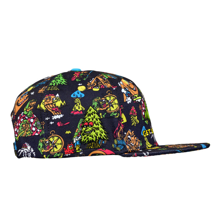 Killer Acid Get Lost Black Snapback Hat