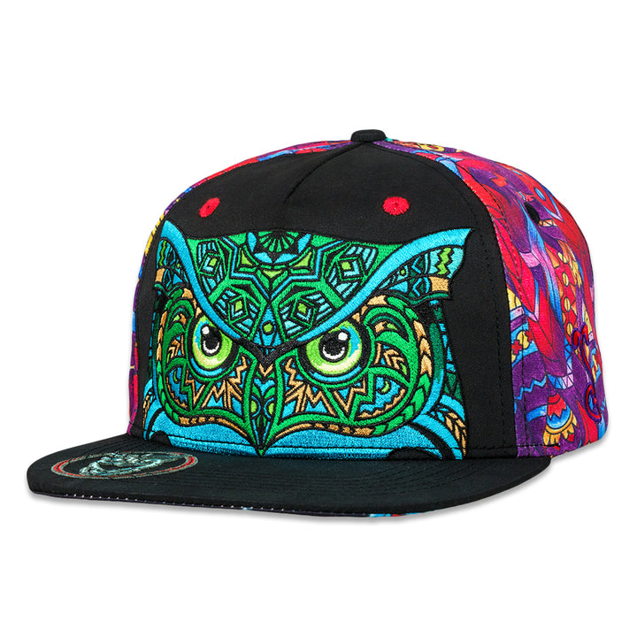 MegaScopes Green Owl Snapback hat