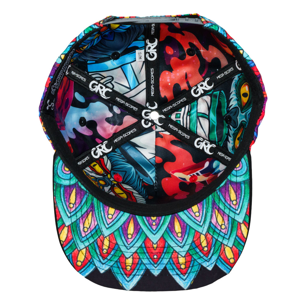 MegaScopes Green Owl Snapback hat