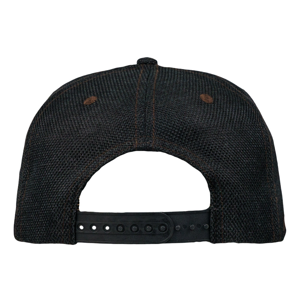 Mugwort Deco Owl Black Snapback Hat