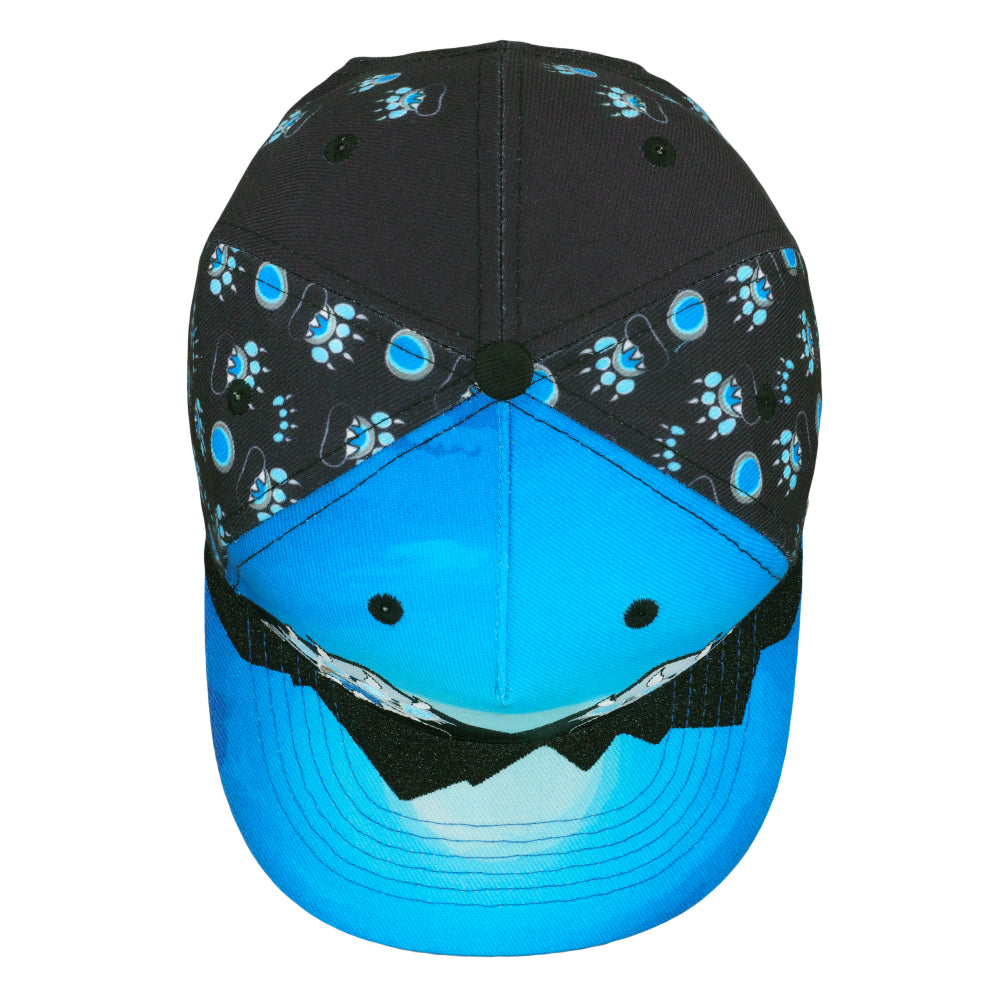 Paw Mountains Blue 501 Snapback Hat