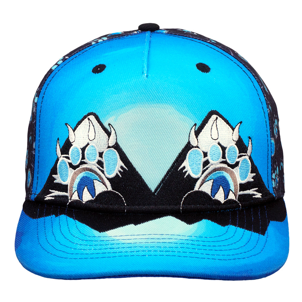 Paw Mountains Blue 501 Snapback Hat