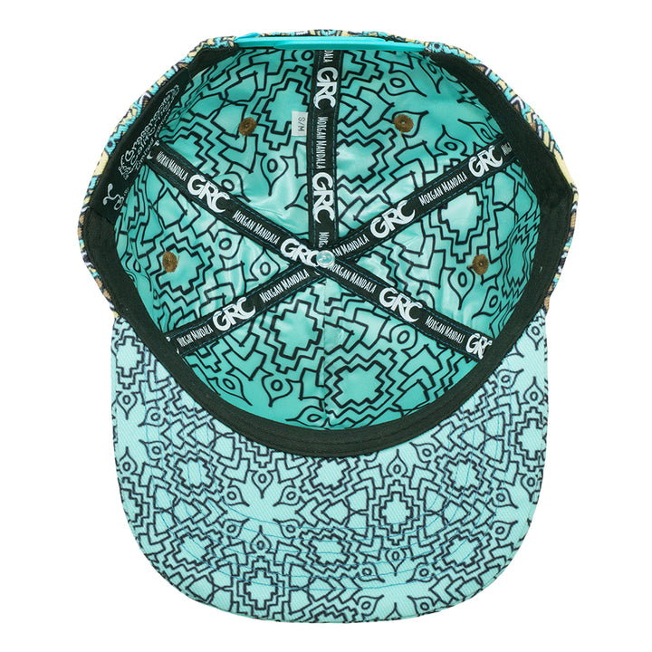 Morgan Mandala Sunshine Daydream Teal Snapback Hat