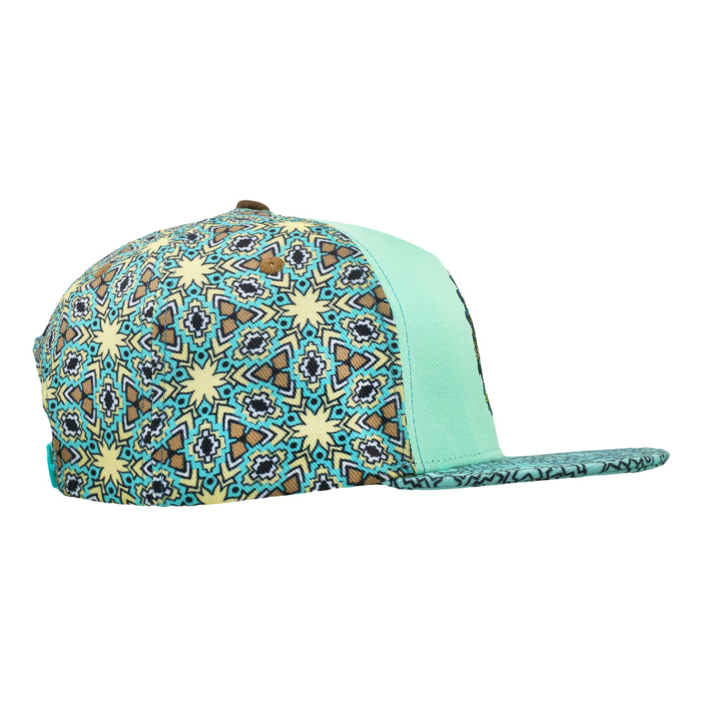 Morgan Mandala Sunshine Daydream Teal Snapback Hat