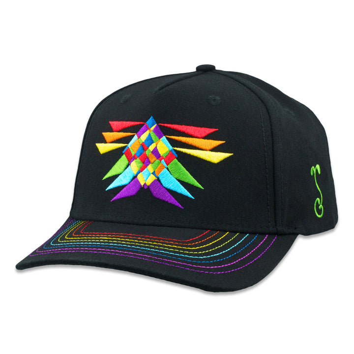 Saxton ROYGBIV Black 501 Snapback Hat