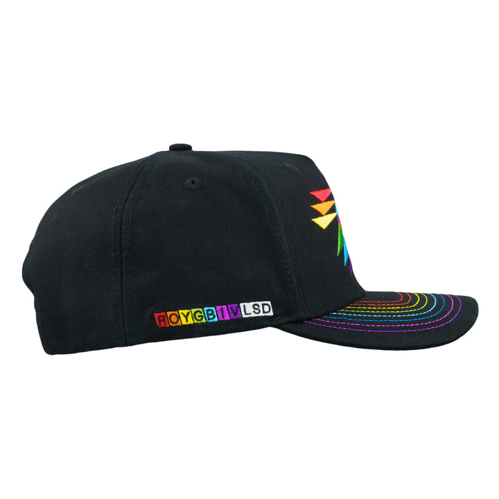 Saxton ROYGBIV Black 501 Snapback Hat
