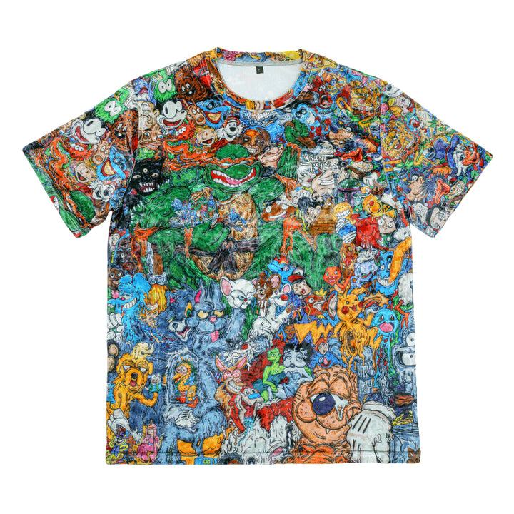 Vincent Gordon Cartoon Gumbo Crushed Velour T Shirt