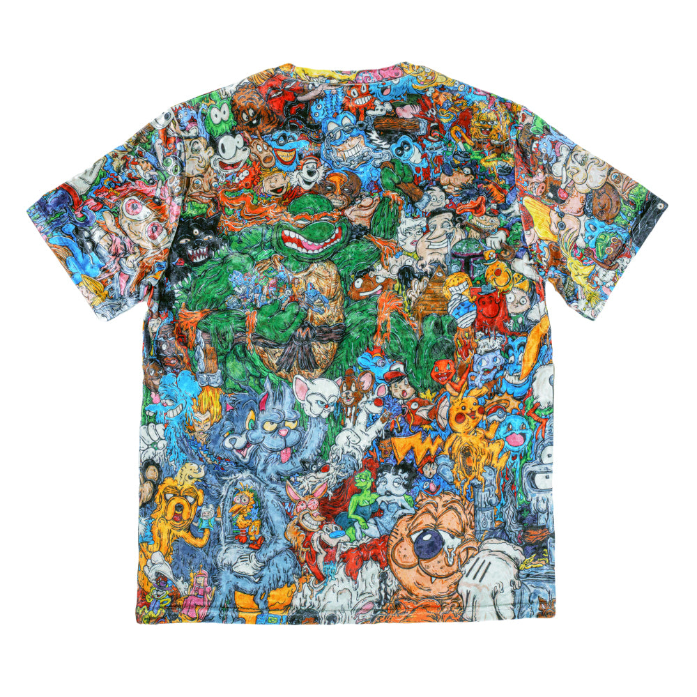Vincent Gordon Cartoon Gumbo Crushed Velour T Shirt