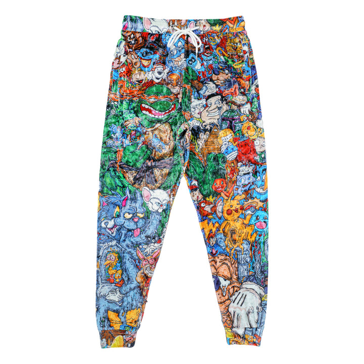 Vincent Gordon Cartoon Gumbo Crushed Velour Joggers