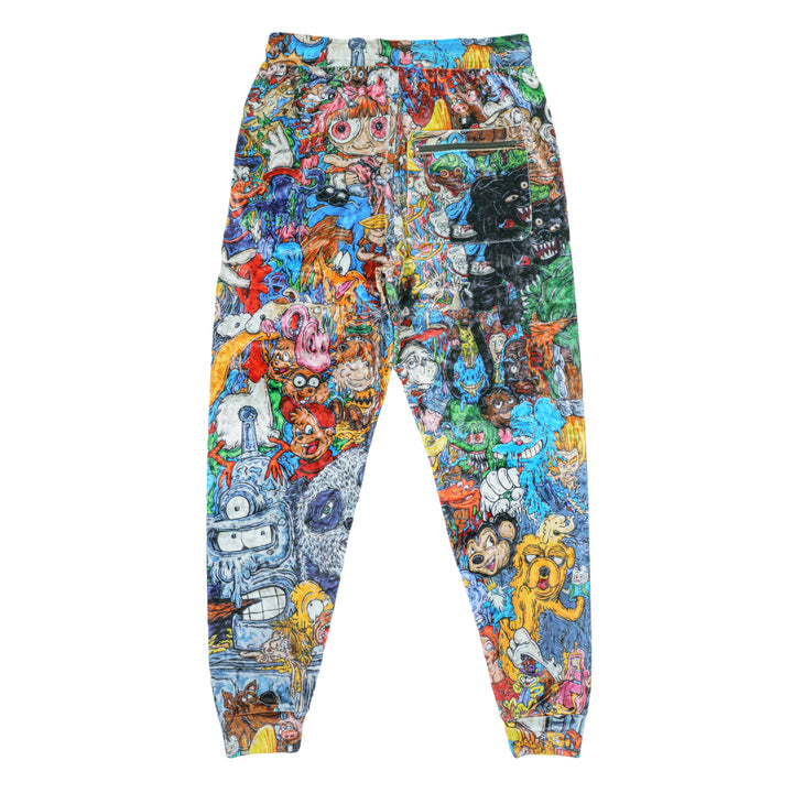 Vincent Gordon Cartoon Gumbo Crushed Velour Joggers