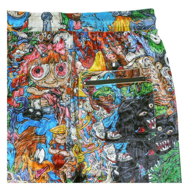 Vincent Gordon Cartoon Gumbo Crushed Velour Joggers