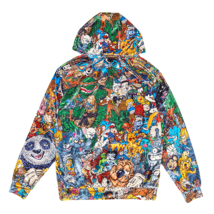Vincent Gordon Cartoon Gumbo Crushed Velour Pullover Hoodie
