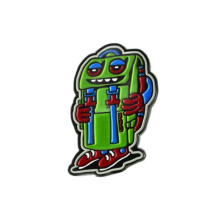 Killer Acid Get Lost Green Backpack Pin