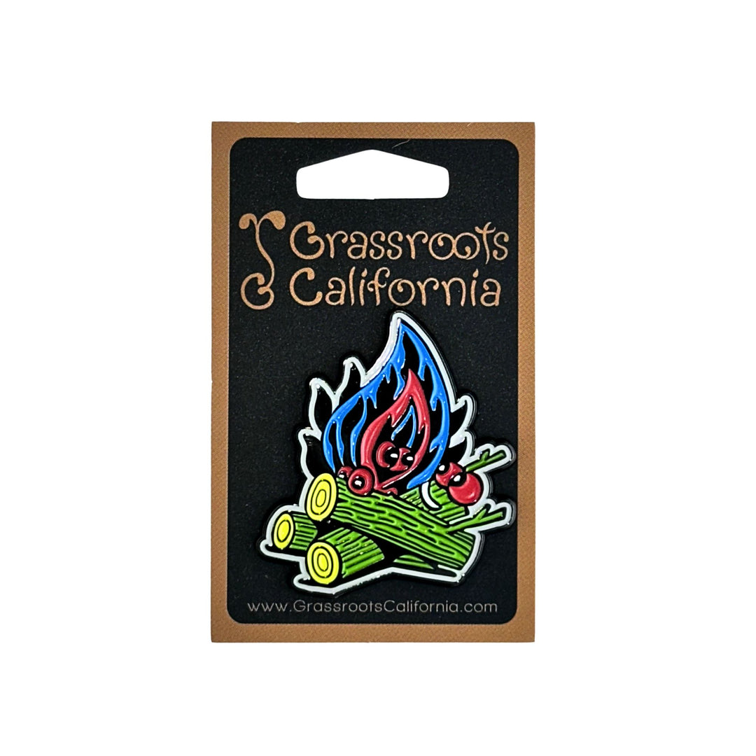 Killer Acid Get Lost Blue Campfire Pin