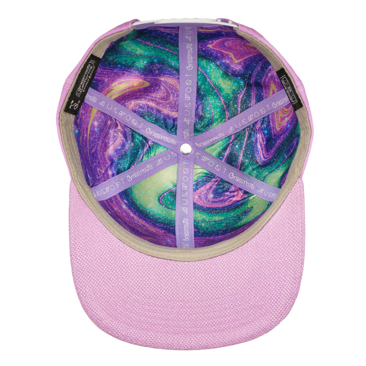 Mugwort Moon Moth Purple Dye Snapback Hat