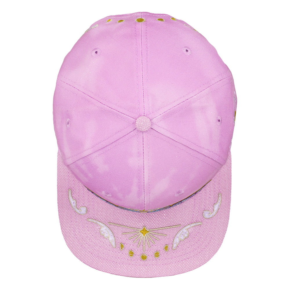 Mugwort Moon Moth Purple Dye Snapback Hat