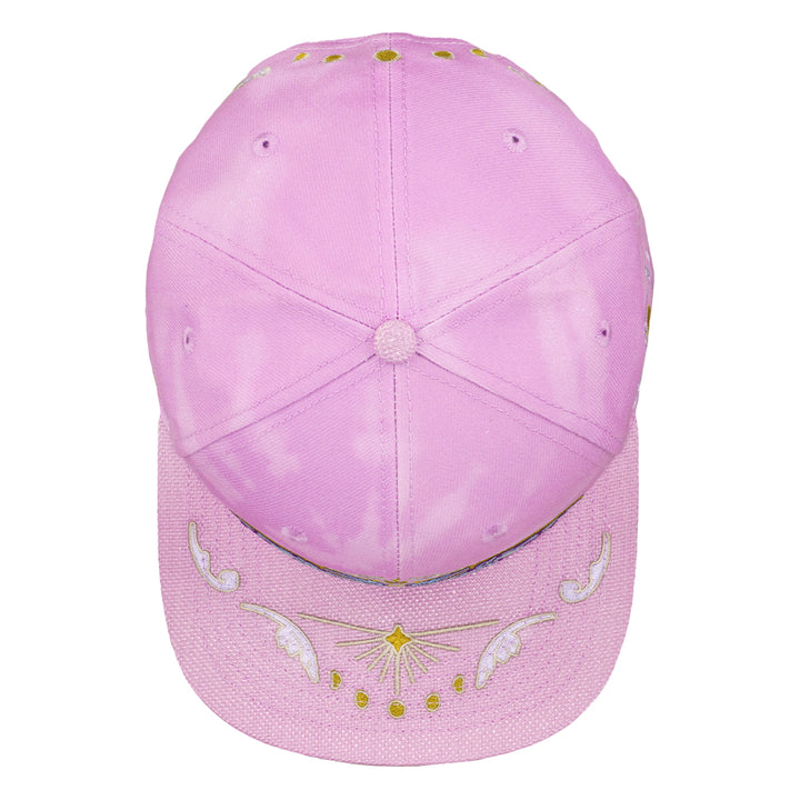 Mugwort Moon Moth Purple Dye Snapback Hat