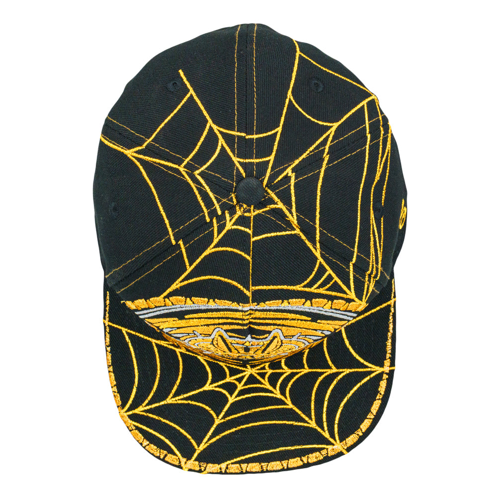 Psychedelic Bunny Gold Fitted Hat