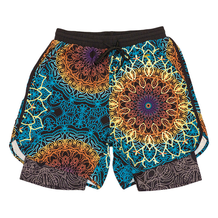 G Sprout Mandala Athletic Liner Shorts